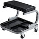 Mobile Car Service Chair 4 Wheels Cushion Size 36×18×4 Cm Max 113 Kg