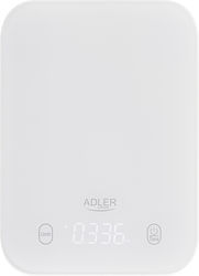 Adler Дигитална Кухненска Везна До 10кг Бяла