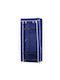 Stoffkleiderschrank mit Reißverschluss und Regalen in Blau Farbe 165x60cm