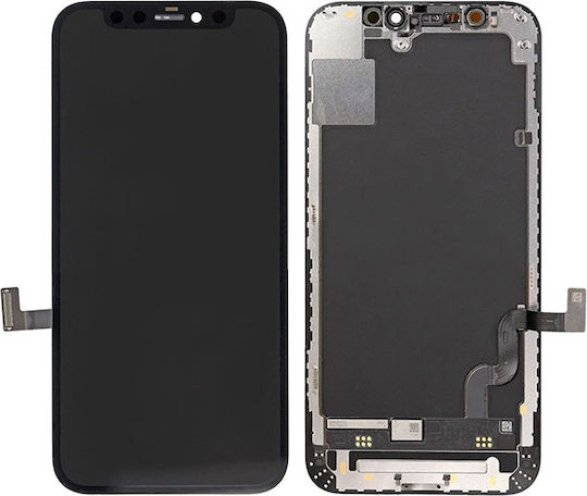Οθόνη με Μηχανισμό Αφής για iPhone 12, iPhone 12 Pro (Μαύρο)