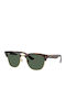Ray Ban Clubmaster Unisex Ochelari de soare cu Maro Cadru și Verde Lentilă RBR0504S 1359VR