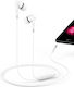 Yesido Yh46 În ureche Handsfree cu două căști cu mufă 3.5mm Alb