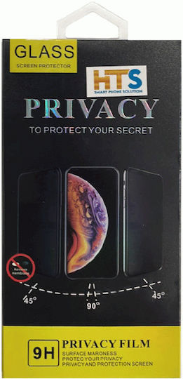 Privacy Full Cover Full Glue Screen Protector for Samsung Galaxy A15 Black