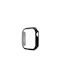 Devia Guardian Series 2 In 1 Plastikhülle mit Glas in Schwarz Farbe für Apple Watch 44mm