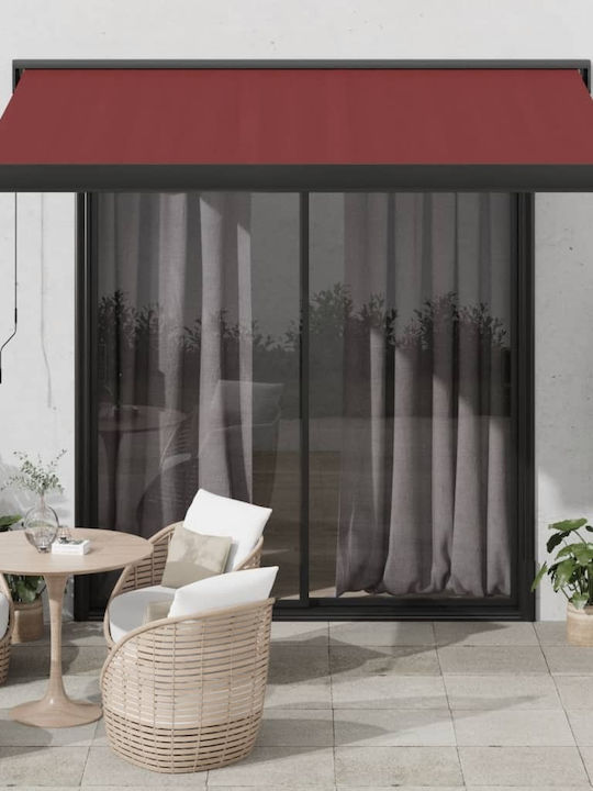 vidaXL Τέντα Βεράντας Μπορντό 3.5x2.5m