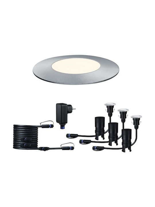 Paulmann Spot Outdoor Floor Lamp LED 5W with Warm White Light IP65 Silver