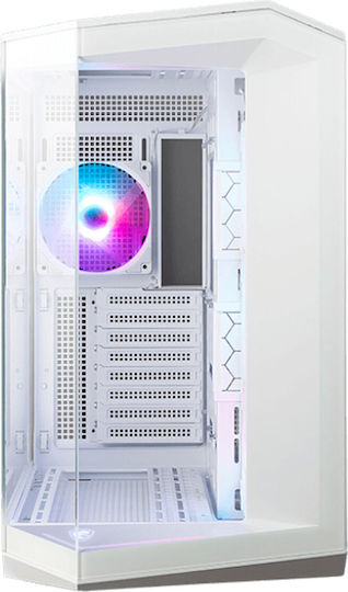 MSI MAG PANO 100R PZ Gaming Middle Tower Carcasă Calculator cu Iluminare RGB Alb