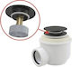 Alcadrain Siphon Dusche Schwarz