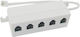 KAL Electronics Splitter Sm226 Διακλαδωτης 6p4c 1/5 SM226