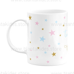 Christening Favor with Mug Stars