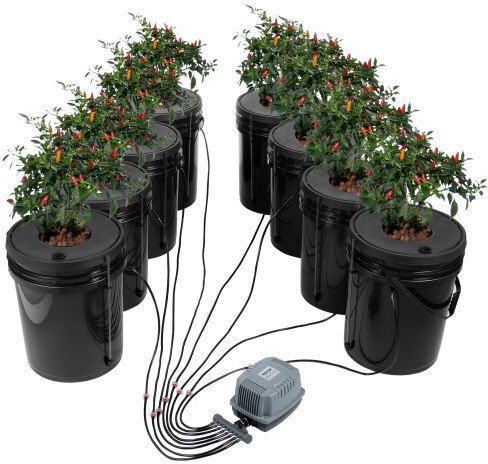 Vevor Hydroponic System Dwc 8 Buckets Air Pump Ssspxtyx8110vt55fv2