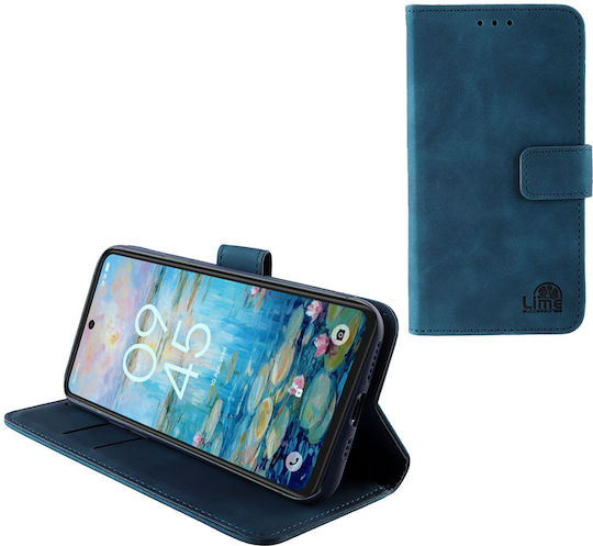 Lime Essential Magnet Book Synthetic Leather Blue (TCL 50 NXTPAPER 5G / TCL 50 Pro NXTPAPER 5G)