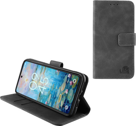 Lime Essential Magnet Book Δερματίνης Γκρι (TCL 50 NXTPAPER 5G / TCL 50 Pro NXTPAPER 5G)