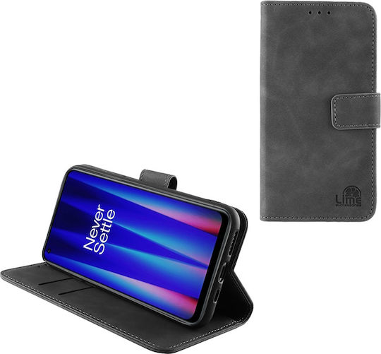 Lime Essential Magnet Book Δερματίνης Γκρι (OnePlus Nord CE 2)
