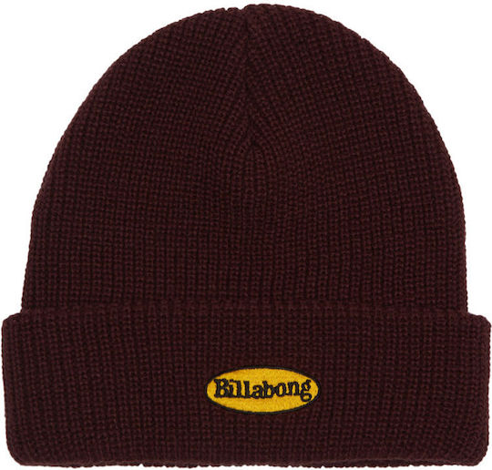 Mogul Beanie Beanie Knitted in Burgundy color