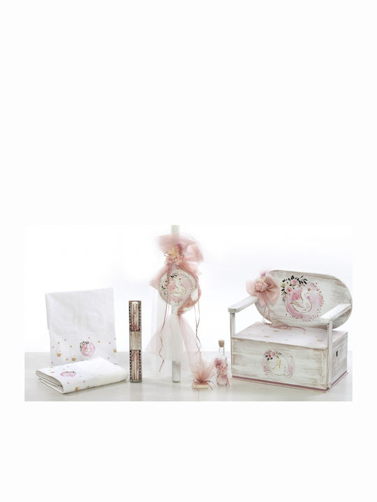 Bellissimo Lebădă Set Botez cu Temă Lebădă SKV-2111