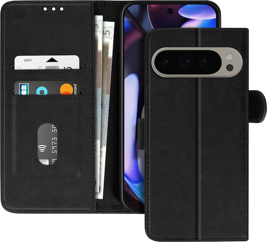 Husă tip portofel Avizar cu suport video pentru Google Pixel 9 Pro XL Negru
