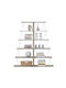 Mini Tars Sonama Bookcase White (2 Pieces) 65x24x146cm