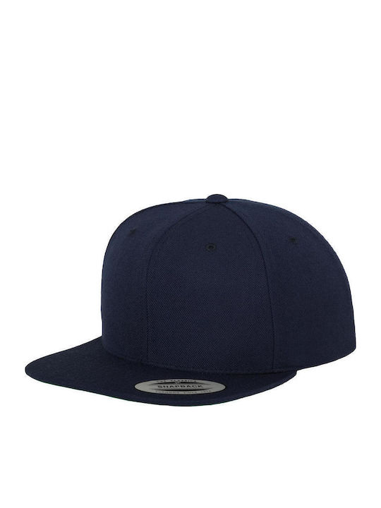 Flexfit Jockey με Ίσιο Γείσο Navy Μπλε