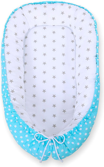 Bobono Baby Nestkissen Gray, Turquoise