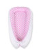 Bobono Βρεφικό Μαξιλάρι Φωλιά Pink, White