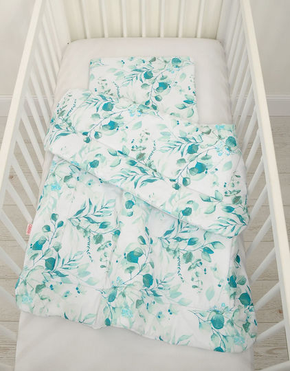 Bobono Set Baby Bettlaken Für Wiege Baumwolle Grün 75x100cm 2Stück