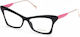 Emilio Pucci Women's Acetate Cat Eye Prescription Eyeglass Frames Black EP5172 001