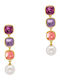 Luxenter Earrings made of Silver Gold Plated with Stones