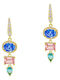 Luxenter Earrings made of Silver Gold Plated with Stones