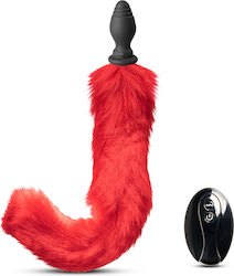 10 Speeds Red Tail Remote Control Rechargeable Vibrating Butt Pl 10 Speeds Red Tail Remote Control Rechargeable Vibrating Butt Pl