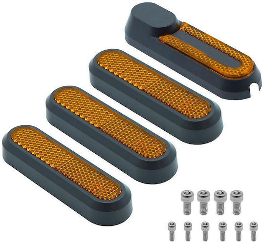 Set Capace Laterale Roți Ewheel Xiaomi Mi4 Șuruburi Reflectorizante Negru Galben Cmm946