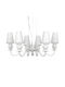 Gekas Pendant Light White for 6 Bulbs G9
