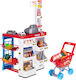 Supermarket Role Play Toy Trolley Cash Register 47 Pieces