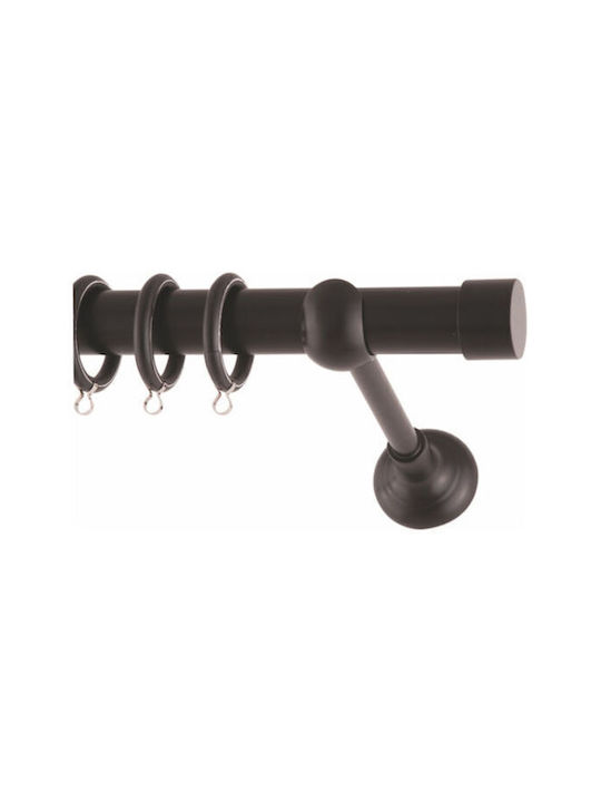 Frans Metallic Curtain Pole Tapa Single 160cm B...