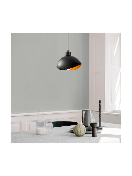 Opviq Sivani Lustră Negru cu Dulie E27 28x15x112cm.