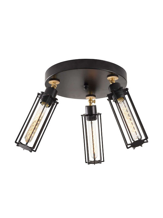Opviq Ceiling Mount Light Black with Socket E27