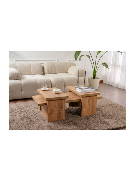 Rectangular Central Coffee Table Sanctuary Wooden Pine M110xW45xH41.5cm