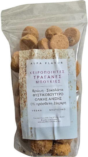 Alfa Flavor Μπισκότα Βρώμης Ολικής με Γέμιση Σοκολάτα + Φυστικοβούτυρο 220gr