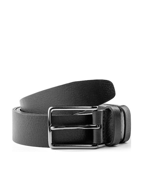 Jolar Herren Gürtel Leder Schwarz