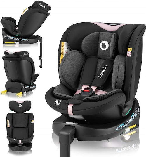 Lionelo Navy Autositz i-Size mit Isofix Black Pink