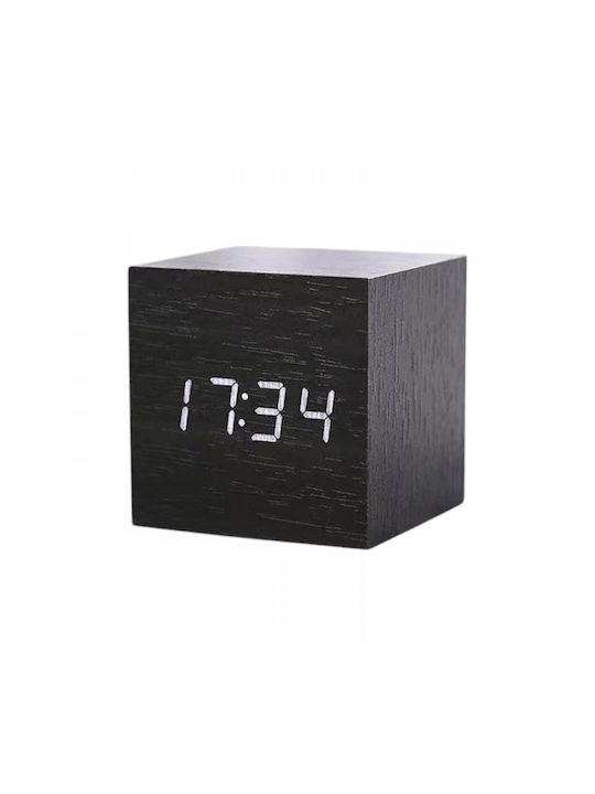 Tisch-Digitaluhr mit Wecker Schwarz 909474_b