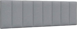vidaXL LED Headboard Cushion Fabric Light Grey ...