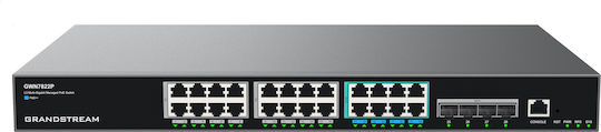 Grandstream GWN7822P Managed L3 PoE++ Switch με 24 Θύρες Gigabit (1Gbps) Ethernet και 4 SFP Θύρες