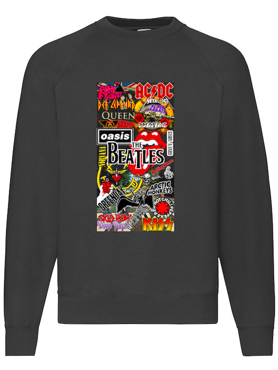 Fruit of the Loom Sweater Rock Music No1 Sweatshirt AC/DC Fruit of the Loom Sweater Rock Music No1 Sweatshirt AC/DC