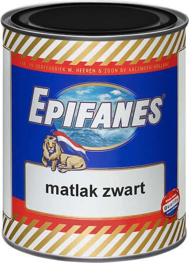 Epifanes Flat Black Βαφής Μαύρο Ματ 750ml