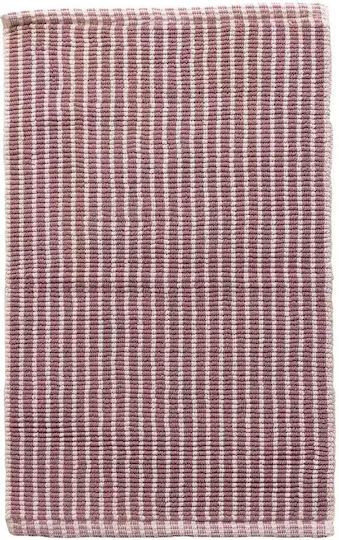 Palamaiki Non-Slip Bath Mat Cotton Stik Mauve 50x80cm
