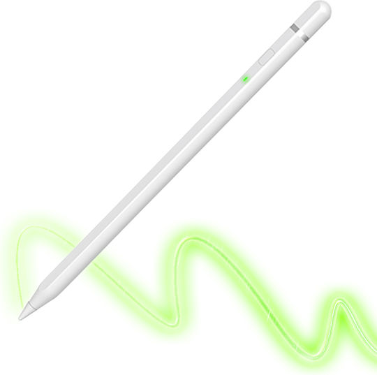 Techsuit AP01 Pro Ψηφιακή Γραφίδα Αφής με Palm Rejection για iPad σε Λευκό χρώμα