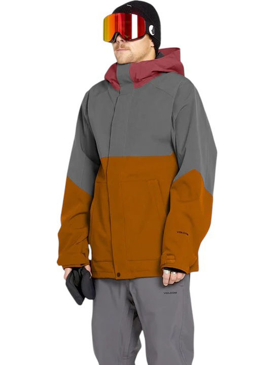 Volcom Brighton G0652516-CRL Masculin Jachetă pentru Schi & Snowboard Maro