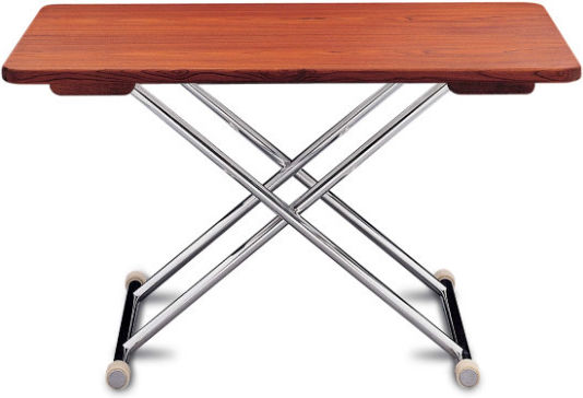 Masă pliabilă pentru barcă din aluminiu și tec Forma Marine, 2 înălțimi 125x75x53/72cm A8000tt