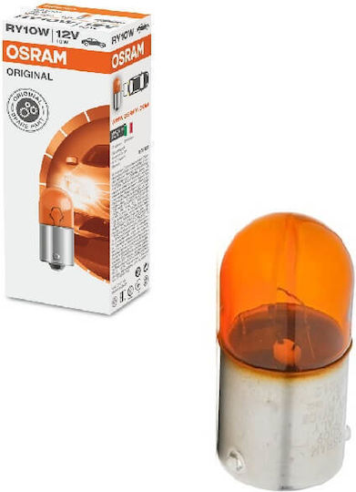 Osram Λάμπα Αυτοκινήτου RY10W Αλογόνου Πορτοκαλί 12V 10W